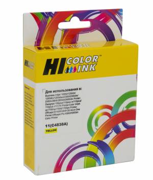 Картридж Hi-Black (HB-C4838A) для HP DJ 2000C/CN/2500C/2200/2250/500/800, №11, Y Картридж Hi-Black (HB-C4838A) для HP DJ 2000C/CN/2500C/2200/2250/500/800, №11, Y