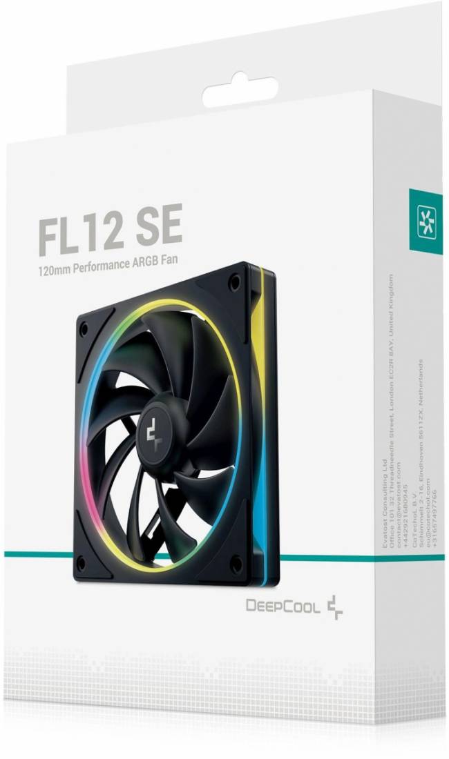 Вентилятор для корпуса Deepcool R-FL12SE-BKAPN1-G — для бизнеса и офиса Вентилятор для корпуса Deepcool R-FL12SE-BKAPN1-G — для бизнеса и офиса