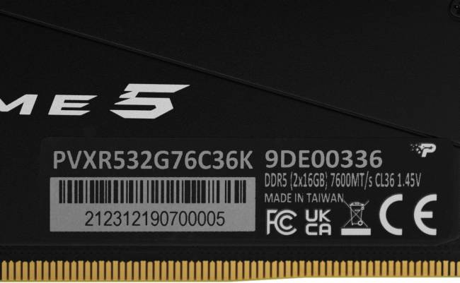 Память DDR5 2x16Gb 7600MHz Patriot PVXR532G76C36K — для бизнеса и офиса Память DDR5 2x16Gb 7600MHz Patriot PVXR532G76C36K — для бизнеса и офиса
