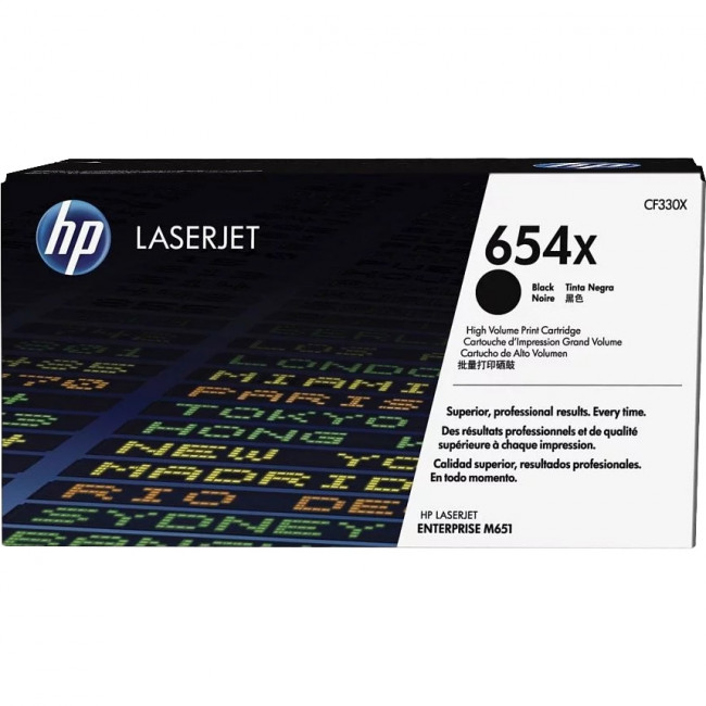 Тонер-картридж HP 654X Black Original LaserJet Toner Cartridge (CF330X) — для бизнеса и офиса
