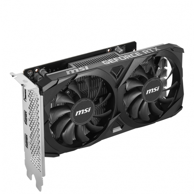 Видеокарта MSI GeForce RTX 3050 VENTUS 2X E 6G — для бизнеса и офиса Видеокарта MSI GeForce RTX 3050 VENTUS 2X E 6G — для бизнеса и офиса