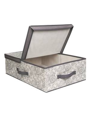 Короб для хранения Короб стеллажный Grey Flower 58х40х18