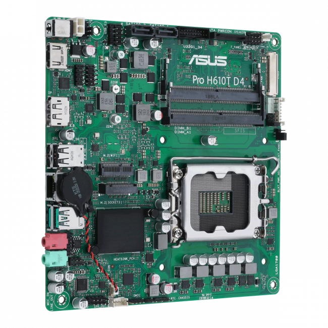 Материнская плата ASUS PRO H610T D4-CSM — для бизнеса и офиса Материнская плата ASUS PRO H610T D4-CSM — для бизнеса и офиса