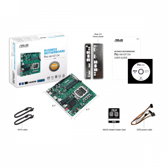Материнская плата ASUS PRO H610T D4-CSM — для бизнеса и офиса Материнская плата ASUS PRO H610T D4-CSM — для бизнеса и офиса