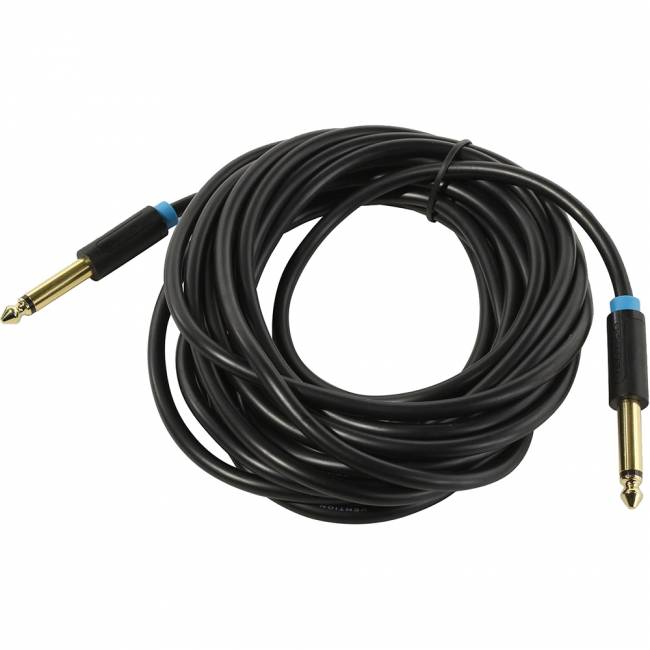 Кабель Vention аудио Jack 6,35 mm M/6.35 M - 5 м Кабель Vention jack 6.35 mm(m)/jack 6.35 mm(m) - 5 м (BAABJ) — для бизнеса и офиса