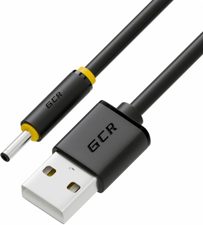 Greenconnect Адаптер 1,0 м переходник питания 5V -гибкий  USB AM / DC Jack 3.5mm, GCR-50881 Greenconnect USB 2.0 Type-AM - DC Jack 3.5mm (m) 1м — для бизнеса и офиса