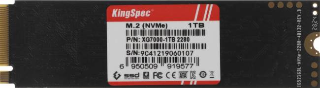 Накопитель SSD SHENZHEN KINGSPEC ELECTRONICS TECHNOLOGY CO LTD XG7000-1TB — для бизнеса и офиса Накопитель SSD SHENZHEN KINGSPEC ELECTRONICS TECHNOLOGY CO LTD XG7000-1TB — для бизнеса и офиса
