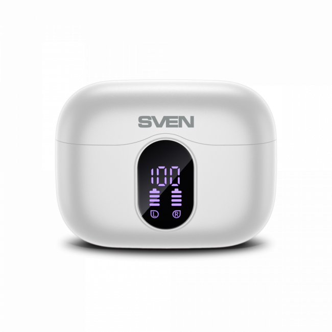 Беспроводные внутриканальные наушники с микрофоном SVEN E-310B, белый (Bluetooth, TWS, ANC, ENC, APP) Sven E-310B — для бизнеса и офиса Беспроводные внутриканальные наушники с микрофоном SVEN E-310B, белый (Bluetooth, TWS, ANC, ENC, APP) Sven E-310B — для бизнеса и офиса