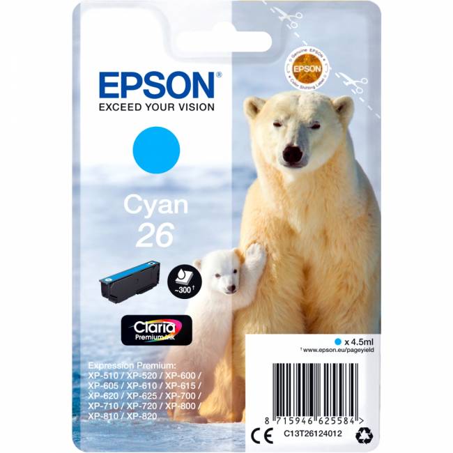 Картридж Epson C13T26124012 — для бизнеса и офиса Картридж Epson C13T26124012 — для бизнеса и офиса