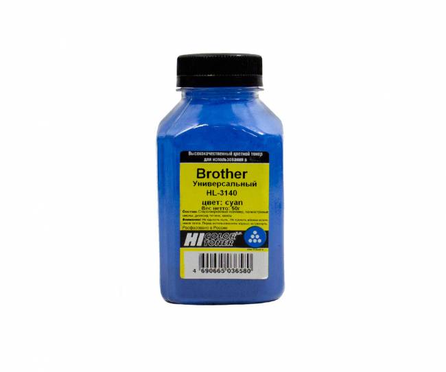 Тонер Hi-Black Универсальный для Brother HL-3140, C, 50 г, банка — для бизнеса и офиса Тонер Hi-Black Универсальный для Brother HL-3140, C, 50 г, банка — для бизнеса и офиса