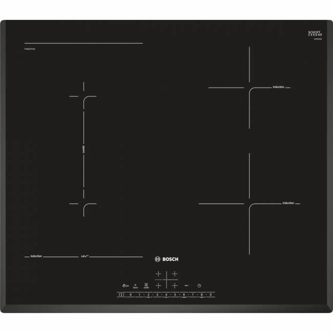 Встраиваемая индукционная панель BOSCH Bosch PVS651FC5E — для бизнеса и офиса Встраиваемая индукционная панель BOSCH Bosch PVS651FC5E — для бизнеса и офиса