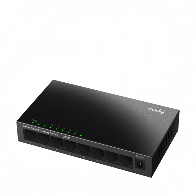 Коммутатор Cudy GS108 — для бизнеса и офиса