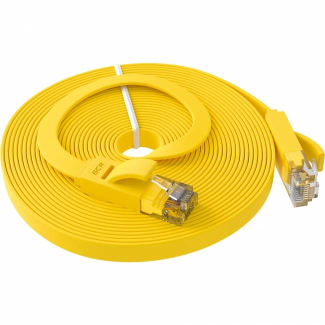 GCR Патч-корд PROF плоский прямой 7.5m, UTP медь кат.6, желтый, 30 AWG, GCR-LNC622-7.5m, ethernet high speed 10 Гбит/с, RJ45, T568B Greenconnect GCR-LNC622-7.5m — для бизнеса и офиса GCR Патч-корд PROF плоский прямой 7.5m, UTP медь кат.6, желтый, 30 AWG, GCR-LNC622-7.5m, ethernet high speed 10 Гбит/с, RJ45, T568B Greenconnect GCR-LNC622-7.5m — для бизнеса и офиса