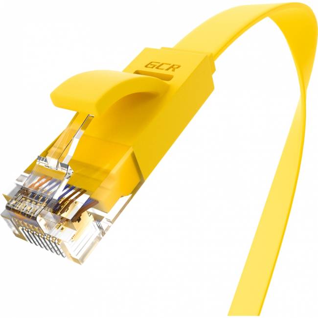 GCR Патч-корд PROF плоский прямой 7.5m, UTP медь кат.6, желтый, 30 AWG, GCR-LNC622-7.5m, ethernet high speed 10 Гбит/с, RJ45, T568B Greenconnect GCR-LNC622-7.5m — для бизнеса и офиса GCR Патч-корд PROF плоский прямой 7.5m, UTP медь кат.6, желтый, 30 AWG, GCR-LNC622-7.5m, ethernet high speed 10 Гбит/с, RJ45, T568B Greenconnect GCR-LNC622-7.5m — для бизнеса и офиса