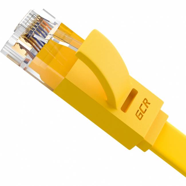 GCR Патч-корд PROF плоский прямой 7.5m, UTP медь кат.6, желтый, 30 AWG, GCR-LNC622-7.5m, ethernet high speed 10 Гбит/с, RJ45, T568B Greenconnect GCR-LNC622-7.5m — для бизнеса и офиса GCR Патч-корд PROF плоский прямой 7.5m, UTP медь кат.6, желтый, 30 AWG, GCR-LNC622-7.5m, ethernet high speed 10 Гбит/с, RJ45, T568B Greenconnect GCR-LNC622-7.5m — для бизнеса и офиса