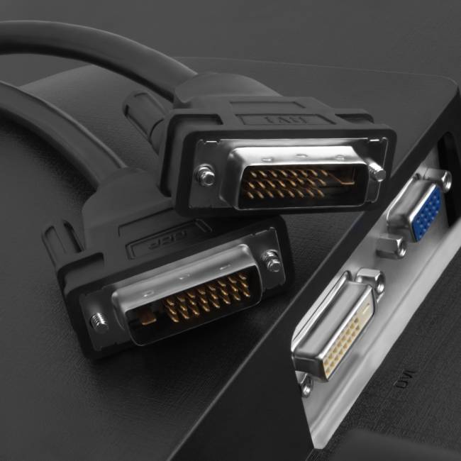 Greenconnect Кабель DVI-D 5.0m, черный, OD 8.5mm, 28/28 AWG, DVI/DVI, 25M/25M, GCR-DM2DMC-5.0m, двойной экран Greenconnect DVI-D (m) - DVI-D (m) 5м — для бизнеса и офиса