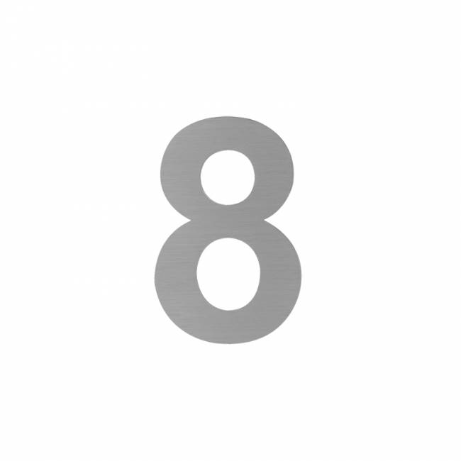 Цифра на дверь Luxe 50 мм сатинированный хром 8 — для бизнеса и офиса Цифра на дверь Luxe 50 мм сатинированный хром 8 — для бизнеса и офиса