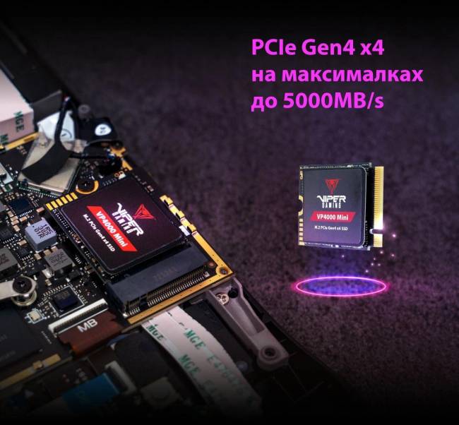 Накопитель SSD Patriot VP4000M1TBM23 — для бизнеса и офиса Накопитель SSD Patriot VP4000M1TBM23 — для бизнеса и офиса