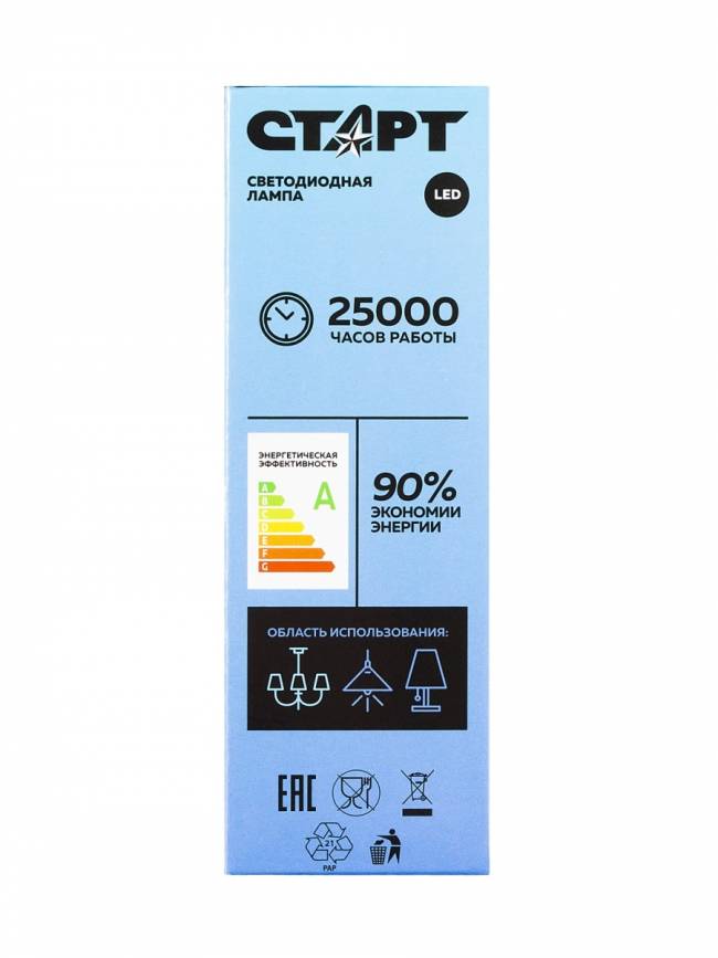 Лампа светодиодная СТАРТ свеча E27 7W 6500К Лампа светодиодная СТАРТ свеча E27 7W 6500К — для бизнеса и офиса Лампа светодиодная СТАРТ свеча E27 7W 6500К Лампа светодиодная СТАРТ свеча E27 7W 6500К — для бизнеса и офиса