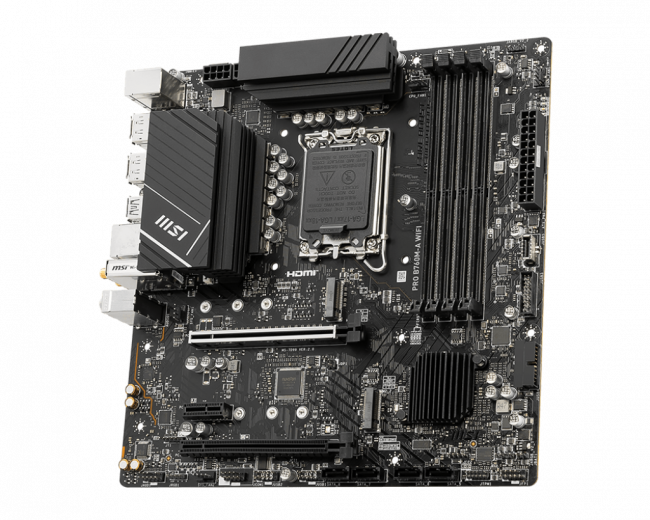 Материнская плата MSI PRO B760M-A WIFI — для бизнеса и офиса Материнская плата MSI PRO B760M-A WIFI — для бизнеса и офиса