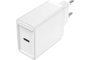 Сетевое зарядное устройство Vention на 1 порт USB C QC 4.0 Белый Vention FADW0-EU