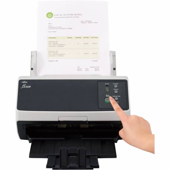 Ricoh(PFU) fi-8150 Документ сканер А4, двухсторонний, 50 стр/мин, автопод. 100 листов, USB 3.2, Gigabit Ethernet Fujitsu fi-8150 (PA03810-B101) — для бизнеса и офиса Ricoh(PFU) fi-8150 Документ сканер А4, двухсторонний, 50 стр/мин, автопод. 100 листов, USB 3.2, Gigabit Ethernet Fujitsu fi-8150 (PA03810-B101) — для бизнеса и офиса