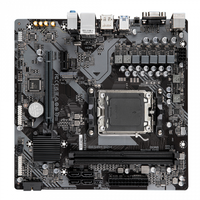 Материнская плата GIGABYTE B650M S2H — для бизнеса и офиса Материнская плата GIGABYTE B650M S2H — для бизнеса и офиса