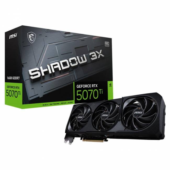 Видеокарта MSI RTX 5070 TI 16G SHADOW 3X OC — для бизнеса и офиса Видеокарта MSI RTX 5070 TI 16G SHADOW 3X OC — для бизнеса и офиса