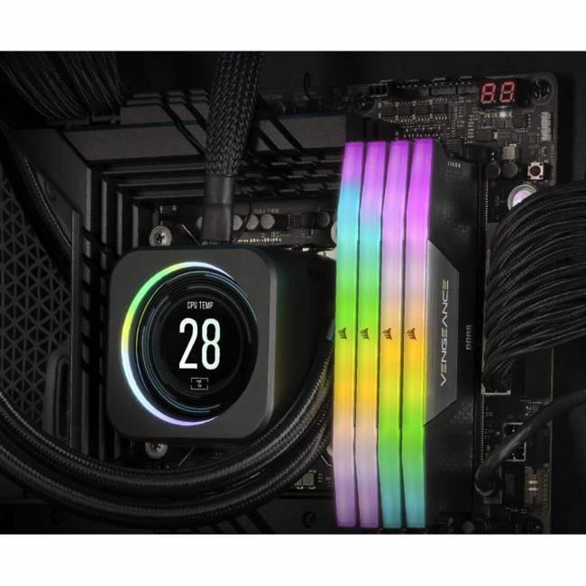 Память оперативная Corsair Vengeance RGB CMH32GX5M2B5200C40 — для бизнеса и офиса Память оперативная Corsair Vengeance RGB CMH32GX5M2B5200C40 — для бизнеса и офиса