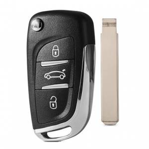 Корпус выкидного ключа PEUGEOT 3 кнопки CIT-1 VA2, с лого