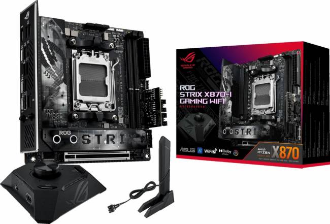 Материнская плата ASUS ROG STRIX X870-I GAMING WIFI — для бизнеса и офиса Материнская плата ASUS ROG STRIX X870-I GAMING WIFI — для бизнеса и офиса