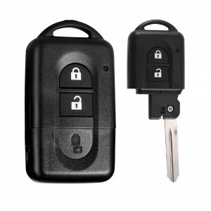 Корпус смарт ключа NISSAN 2 кнопки + вставка NSN14 (с лого)