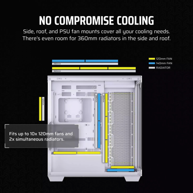 Корпус без блока питания Corsair CC-9011277-WW — для бизнеса и офиса Корпус без блока питания Corsair CC-9011277-WW — для бизнеса и офиса
