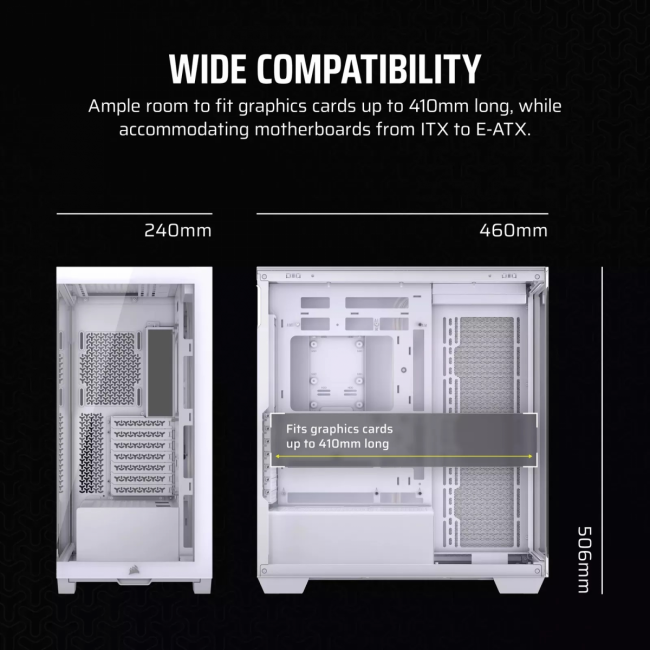 Корпус без блока питания Corsair CC-9011277-WW — для бизнеса и офиса Корпус без блока питания Corsair CC-9011277-WW — для бизнеса и офиса