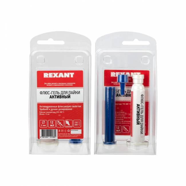 Флюс-гель для пайки активный 12 мл шприц REXANT 09-3680 — для бизнеса и офиса Флюс-гель для пайки активный 12 мл шприц REXANT 09-3680 — для бизнеса и офиса