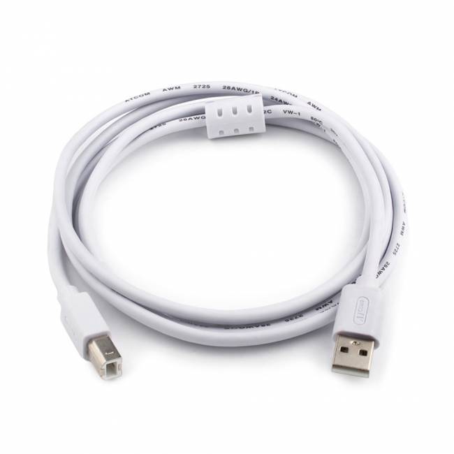 Кабель USB 1.8 м (Am <=> Bm, феррит) ATcom USB 2.0 (am) - USB 2.0 (bm) 1.8 м — для бизнеса и офиса Кабель USB 1.8 м (Am <=> Bm, феррит) ATcom USB 2.0 (am) - USB 2.0 (bm) 1.8 м — для бизнеса и офиса