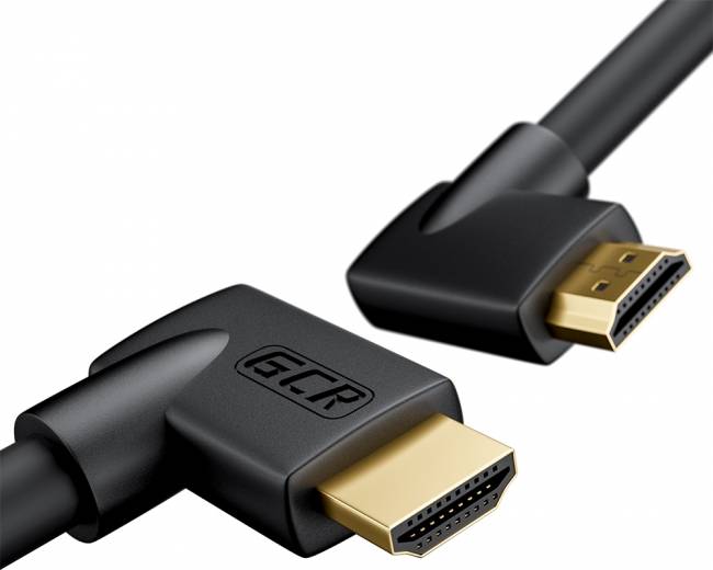 GCR Кабель 1.0m HDMI 2.0, M правый угол /M правый угол, черный, HDR 4:2:2, Ultra HD, 4K 60 fps 60Hz/5K*30Hz, 3D, AUDIO, 18.0 Гбит/с, 28/28 AWG, GCR-52312 Greenconnect HDMI 2.0 - HDMI 2.0 1м — для бизнеса и офиса GCR Кабель 1.0m HDMI 2.0, M правый угол /M правый угол, черный, HDR 4:2:2, Ultra HD, 4K 60 fps 60Hz/5K*30Hz, 3D, AUDIO, 18.0 Гбит/с, 28/28 AWG, GCR-52312 Greenconnect HDMI 2.0 - HDMI 2.0 1м — для бизнеса и офиса