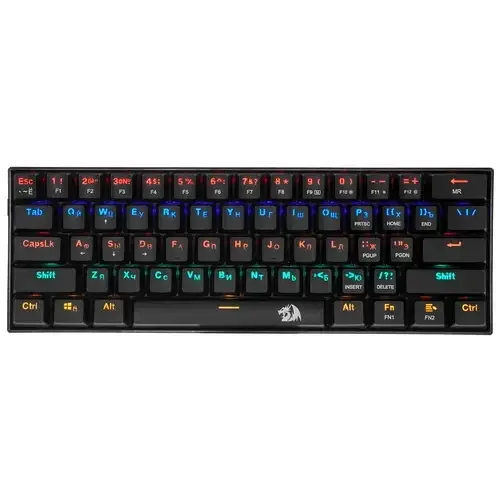 Redragon Механическая клавиатура Lakshmi RU,радужная,тихая Redragon 78119 — для бизнеса и офиса Redragon Механическая клавиатура Lakshmi RU,радужная,тихая Redragon 78119 — для бизнеса и офиса
