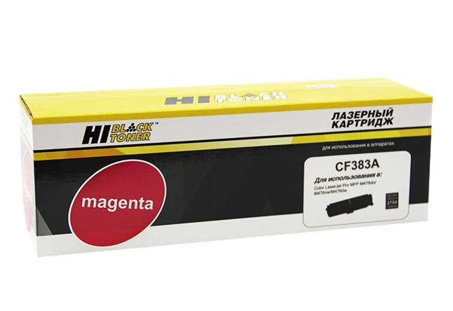 Картридж Hi-Black (HB-CF383A) для HP CLJ Pro MFP M476dn/dw/nw, №312A, M, 2,7K — для бизнеса и офиса Картридж Hi-Black (HB-CF383A) для HP CLJ Pro MFP M476dn/dw/nw, №312A, M, 2,7K — для бизнеса и офиса