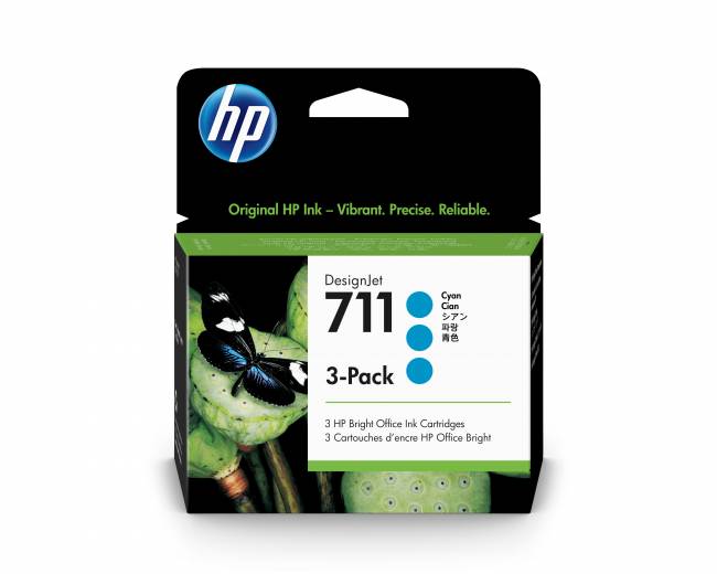 Картридж 711 для HP DJ T120/T520, голубой, 3*29мл (O) CZ134A (3штХупак) — для бизнеса и офиса Картридж 711 для HP DJ T120/T520, голубой, 3*29мл (O) CZ134A (3штХупак) — для бизнеса и офиса