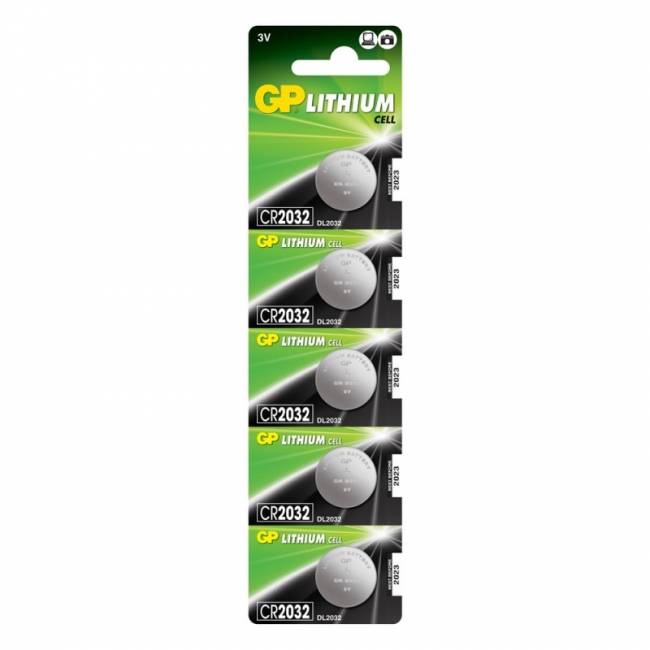 Литиевые дисковые батарейки GP Lithium CR2032 - 5 шт., каждая в своем отрывном блистере GP Lithium CR2032 (4891199001147) — для бизнеса и офиса Литиевые дисковые батарейки GP Lithium CR2032 - 5 шт., каждая в своем отрывном блистере GP Lithium CR2032 (4891199001147) — для бизнеса и офиса