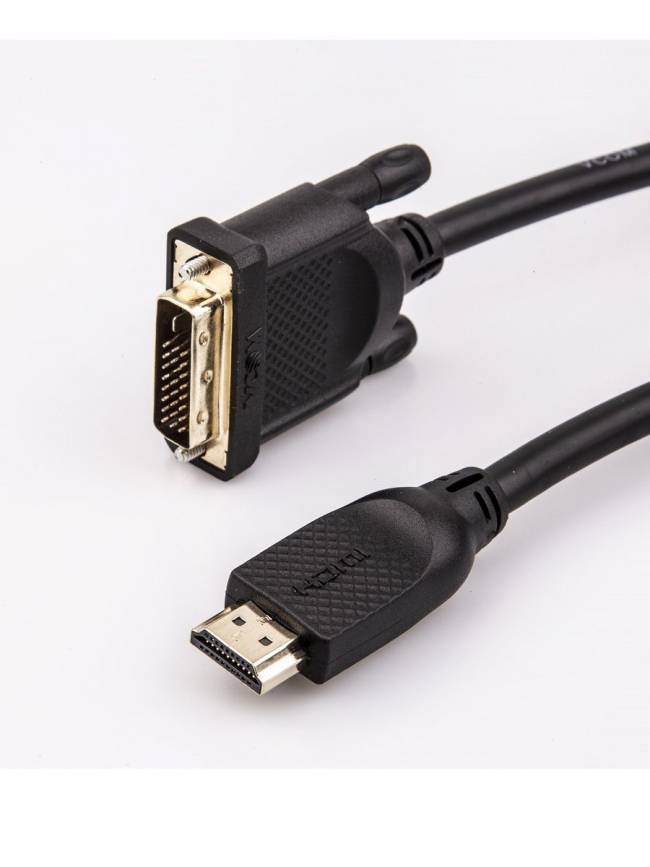 Кабель HDMI AM/DVI(24+1)M, 10м, CU, 1080P@60Hz, 2F, VCOM <CG484GD-10M> VCOM HDMI (m) - DVI-D (m) — для бизнеса и офиса Кабель HDMI AM/DVI(24+1)M, 10м, CU, 1080P@60Hz, 2F, VCOM <CG484GD-10M> VCOM HDMI (m) - DVI-D (m) — для бизнеса и офиса