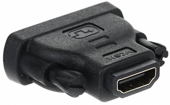 Переходник HDMI 19F <--> DVI-D 25M VCOM <VAD7818> VCOM HDMI 19F — DVI-D 25M — для бизнеса и офиса