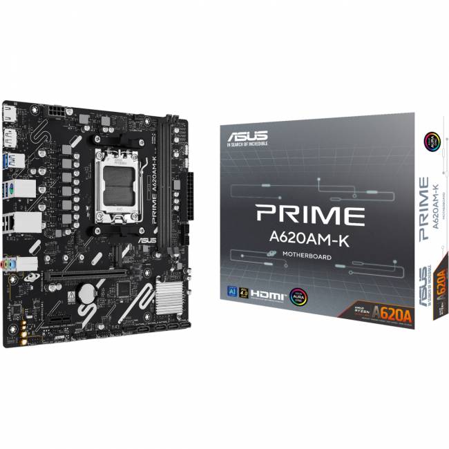 Материнская плата ASUS PRIME A620AM-K (90MB1GX0-M0EAY0) — для бизнеса и офиса Материнская плата ASUS PRIME A620AM-K (90MB1GX0-M0EAY0) — для бизнеса и офиса