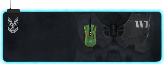 Коврик для мыши Razer Goliathus Extended Chroma - HALO Infinite Ed. mouse pad Razer Goliathus Extended Chroma — для бизнеса и офиса Коврик для мыши Razer Goliathus Extended Chroma - HALO Infinite Ed. mouse pad Razer Goliathus Extended Chroma — для бизнеса и офиса