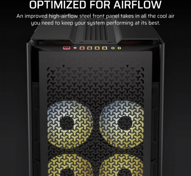 Корпус без блока питания Corsair CC-9011273-WW — для бизнеса и офиса Корпус без блока питания Corsair CC-9011273-WW — для бизнеса и офиса