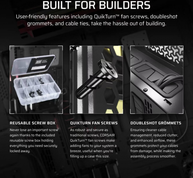 Корпус без блока питания Corsair CC-9011273-WW — для бизнеса и офиса Корпус без блока питания Corsair CC-9011273-WW — для бизнеса и офиса