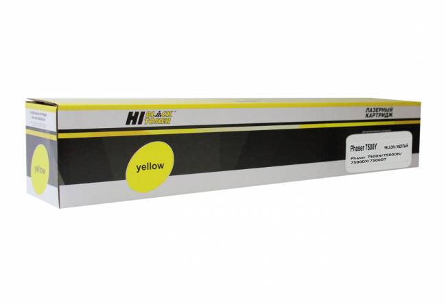 Тонер-картридж Hi-Black (HB-106R01445) для Xerox Phaser 7500, Y, 17,8K — для бизнеса и офиса Тонер-картридж Hi-Black (HB-106R01445) для Xerox Phaser 7500, Y, 17,8K — для бизнеса и офиса