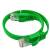 GCR Патч-корд PROF плоский прямой 20.0m, UTP медь кат.6, зеленый, 30 AWG, ethernet high speed 10 Гбит/с, RJ45, T568B, GCR-52841 Greenconnect RJ45(m) - RJ45(m) Cat. 7 U/UTP PVC 20м — для бизнеса и офиса