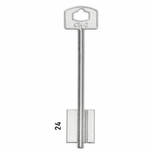 Заготовка дверного ключа Секьюрем-2 SKM2D 105*20,4*24,2 мм